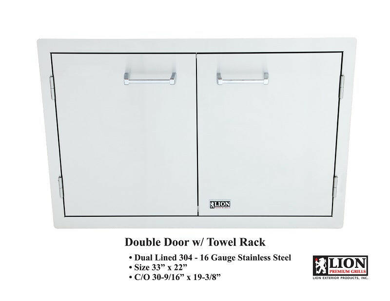 Lion 33 Inch Double Access Door - L3322 - Texas Outdoor Patio Center