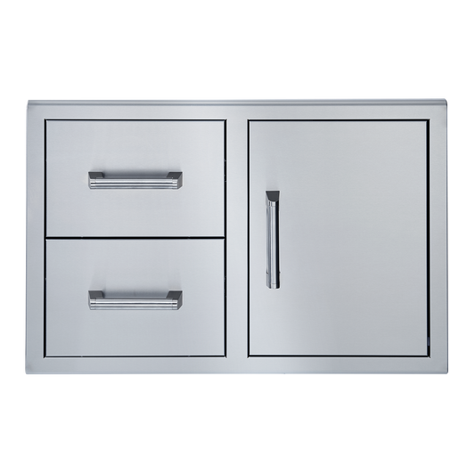 Broilmaster 34 Inch Two Drawer and Single Door - BSAW3422SD - Texas Outdoor Patio Center