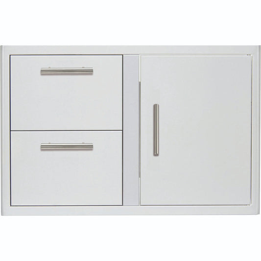 Blaze 32 Inch Access Door and Double Drawer Combo - BLZ-DDC-R-LTSC - Texas Outdoor Patio Center