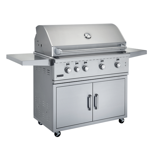 Broilmaster 42 Inch 4 Burner Gas Grill with Cart - BSG424 - BSACT42 - Texas Outdoor Patio Center
