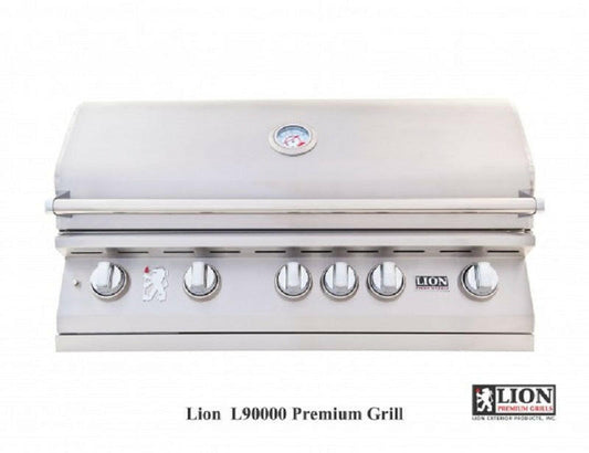 Lion 40 Inch 5 Burner Gas Grill - Propane - L90000 - 90814 - Texas Outdoor Patio Center