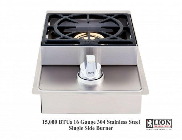 Lion Single Side Burner Propane - L6247 - Texas Outdoor Patio Center