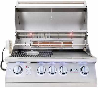 Lion 32 Inch 4 Burner Gas Grill - L75000 Natural Gas - 75623 - Texas Outdoor Patio Center