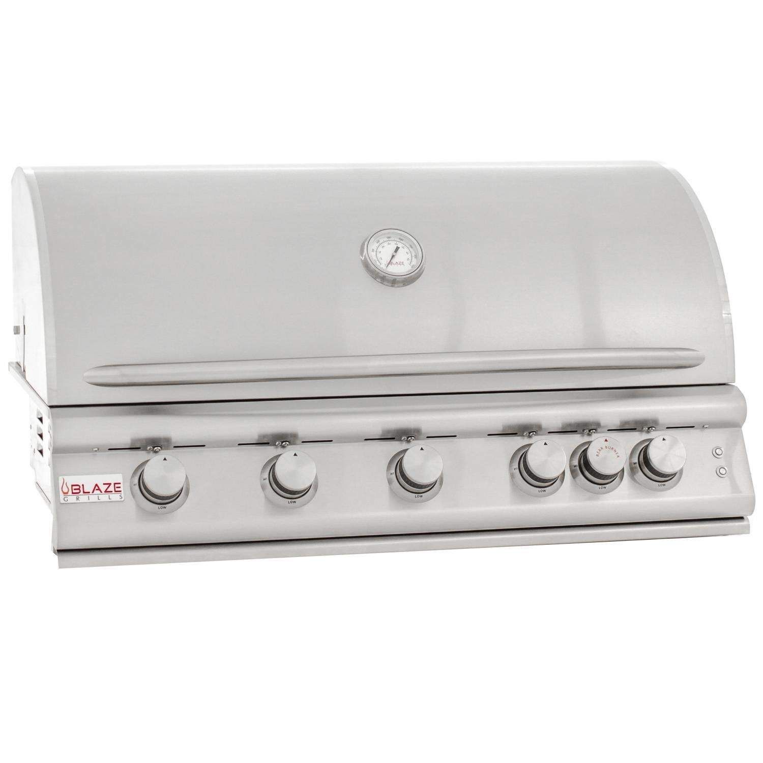 Blaze 40 Inch 5 Burner LTE Gas Grill with IR - BLZ-5LTE2-LP - Texas Outdoor Patio Center